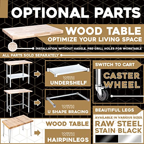 DuraSteel 30x48 Butcher Block Countertop - Maple Solid Wood Workbench for Kitchen, Restaurant, Cabinet, Desk Top, Wood Board, Large Counter Cutting Island Long, Bakery Worktable Dough - Table Top Only - size: 30 x 48 x 1.5 Inches