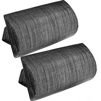Zero Gravity Chair Set of 2 Replacement Pillow Headrest with Elastic Band, Universal Soft Removable Padded Cushion Head Pillow for Zero Gravity Lounge Chair, Folding Patio Lawn Recliner Chair, Grey - color: Grey, size: 2 Pack