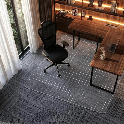 Office Chair Mat for Low-Pile Carpet 48" x 65", Extra Large Clear Mat - size: 48" x 65" (for low-pile carpet)