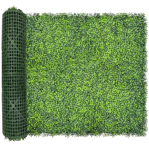 128"x 48" (43 SQFT), Artificial Green Ivy Privacy Fence Screen | UV-Anti Boxwood, Faux Green Leaf, Fence Privacy Screen for Outside, Interior Wall Greenery, Indoor Outdoor Plant Decor - size: 48"x128" (43 SQFT)